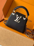 Lv Capucines Mini (Black) (Pre-order)